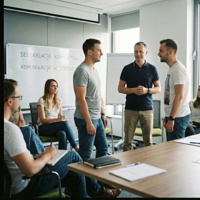 Deeskalacja i komunikacja pod presją. Skuteczna współpraca w warunkach chaosu